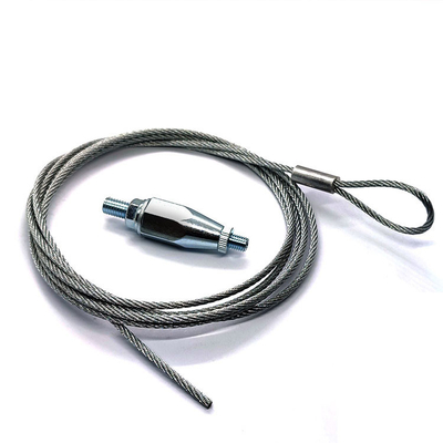 Cable colgante que enciende el agarrador del cable del techo de la suspensión del alambre de acero