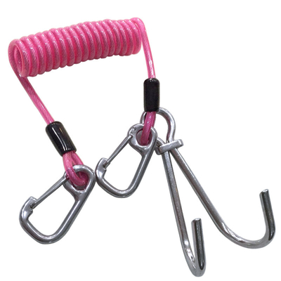 La cuerda de alambre retractable de cuerda de la seguridad del deber de Lanyard Fishing Coiled Lanyard Heavy de la herramienta para el kajak bate la pesca en mar