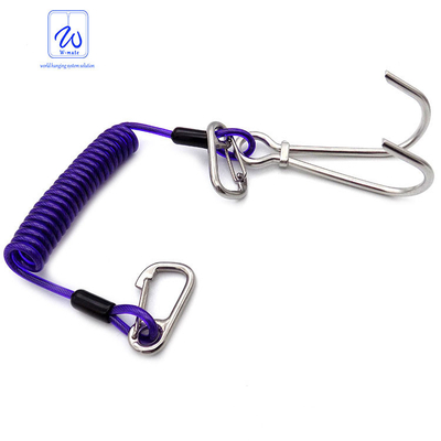 Acollador retractable de la herramienta del cable de la bobina de la primavera de la pesca de la cuerda inoxidable de la seguridad que se zambulle