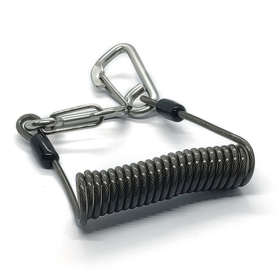 Acolladores populares de Lanyard With Safety Retractable Warriors del muelle en espiral