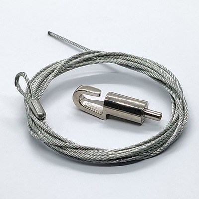 La honda de acero del cable con ajusta el agarrador del cable para que haya sistemas colgantes de la imagen
