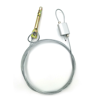 Sistemas de suspensión de colocación de cobre amarillo de la cuerda de alambre del agarrador del ajustador del accesorio rápido del cable para la iluminación