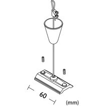 Abrazadera para riel de riel para accesorios de conector de iluminación comercial y residencial de riel de riel LED