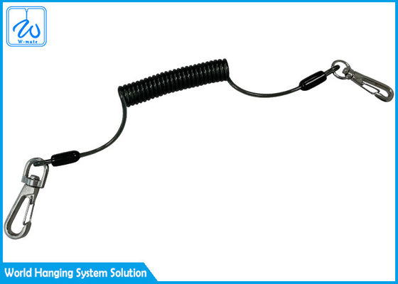 Sistema de seguridad retractable de la escalada de Lanyard Coil Transparent Lanyard For del carrete
