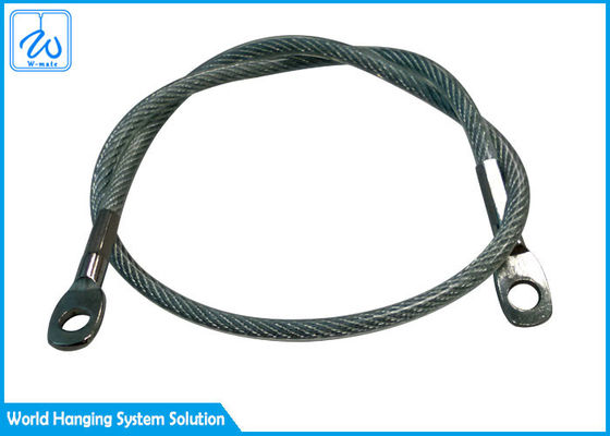 Sola honda inoxidable de la cuerda de alambre de acero de la pierna 2m m con el ojo del dedal