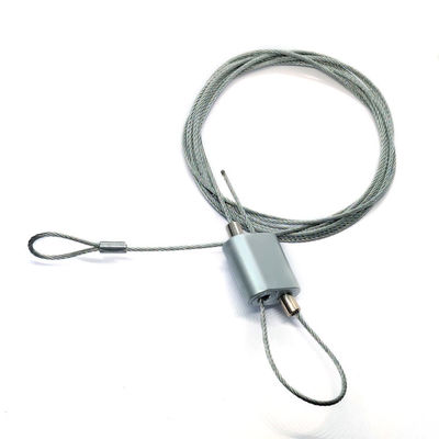 Equipo ajustable inoxidable de la suspensión del agarrador LED del cable de los aviones de la cuerda de alambre de acero