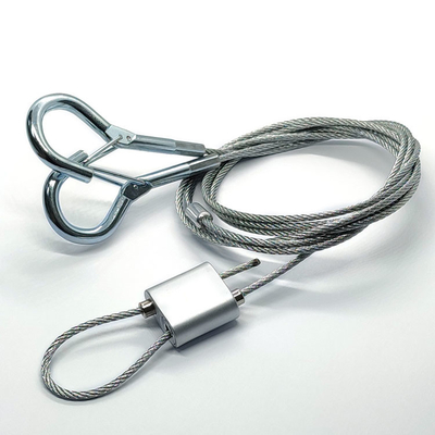 Suspensión modelo Kit Industrial Fixture Hanging Hardware de Cable 1.5m m del apretón de la cerradura pequeña