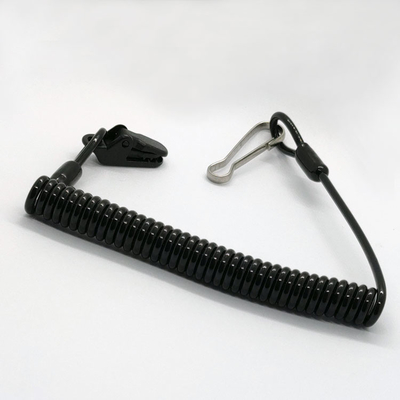 Bobina anti Lanyard Pistol Lanyard For Safety de la primavera de la seguridad del hurto