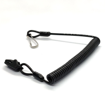 Seguridad arrollada Lanyard For Fall Protection del alambre del recubrimiento plástico